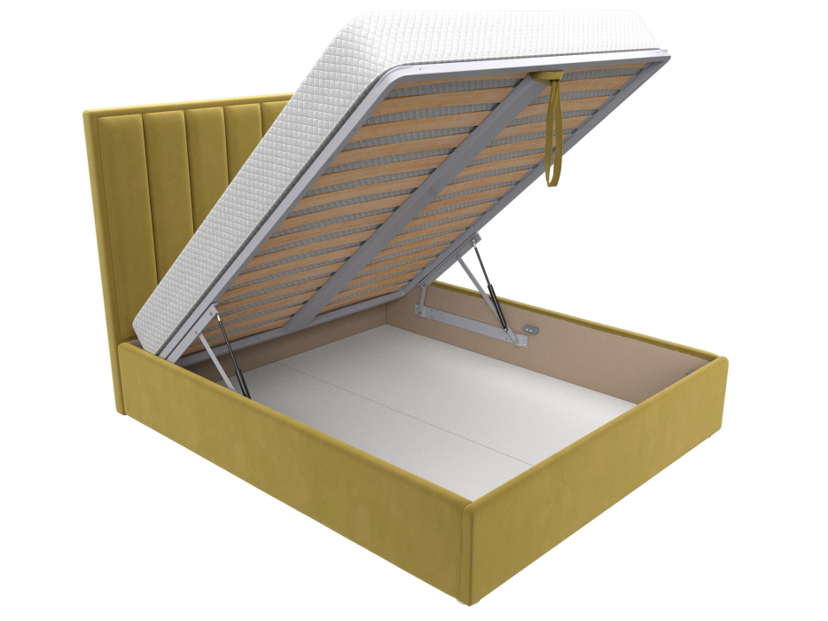 Мягкая кровать, Кровать интерьерная Афродита 160, микровельвет