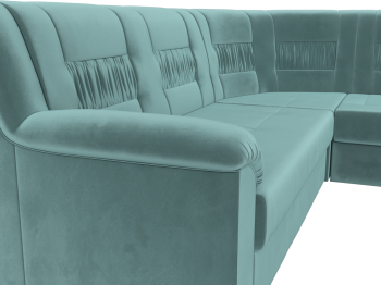 Угловой диван Карелия правый, велюр