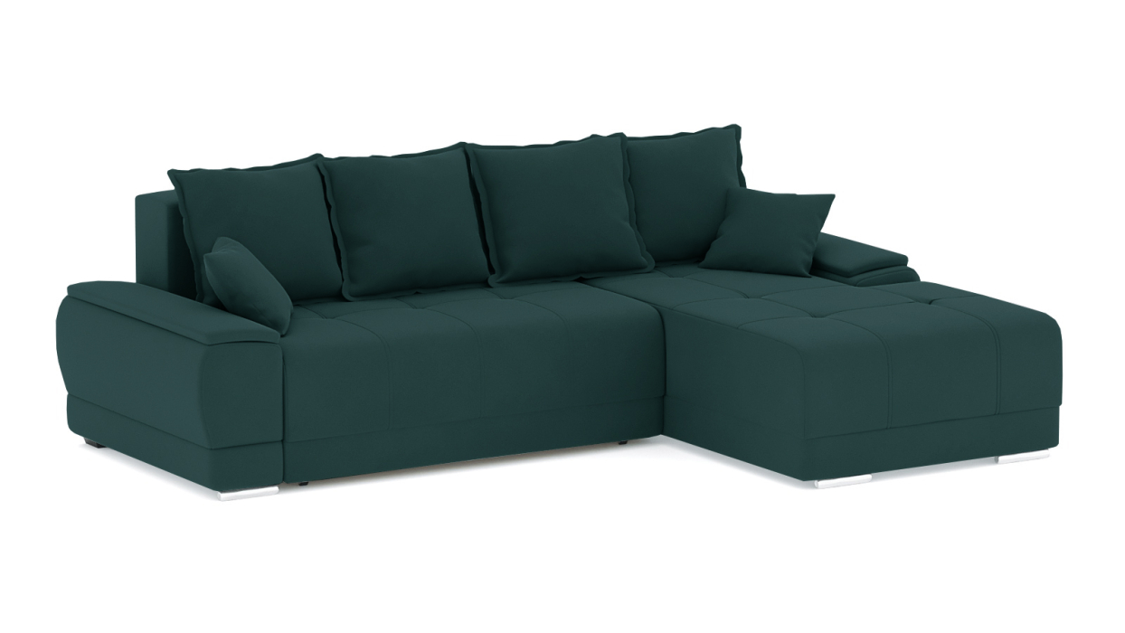 Диваны угловые в гостиную, Диван-кровать угловой Нордвикс Мини, велюр