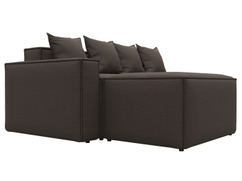 Диван угловой модульный Лига-063 угол левый, рогожка Амур