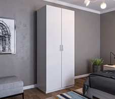 Шкафы распашные, Шкаф 2х дверный МАКС 1000 Белый