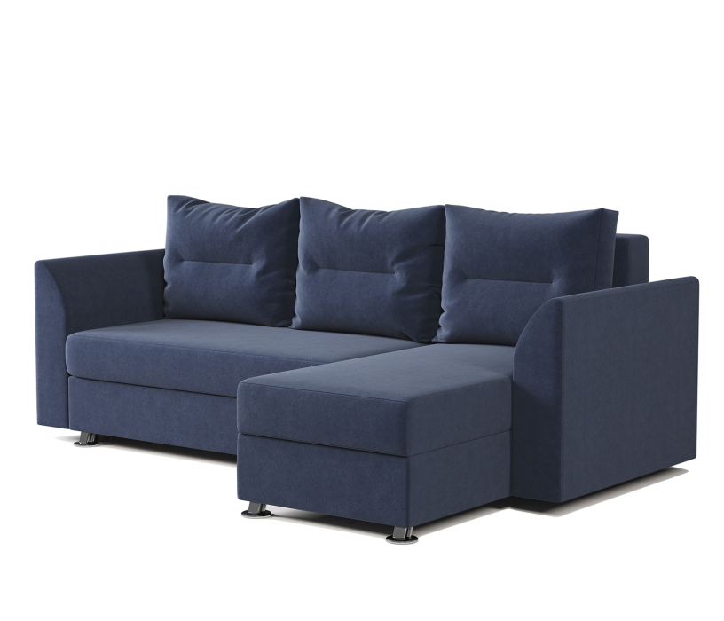 Диваны угловые в гостиную, Угловой диван Ария Скала правый велюр