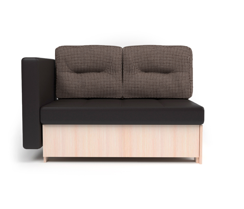 Диваны прямые кухонные, Кушетка Гамма Лайт левый, экокожа / Корфу