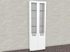 Шкафы двухстворчатые, Модульная система Грейс Шкаф ШК-5036  Снежный Ясень