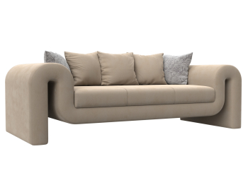 Диван прямой Волна, велюр