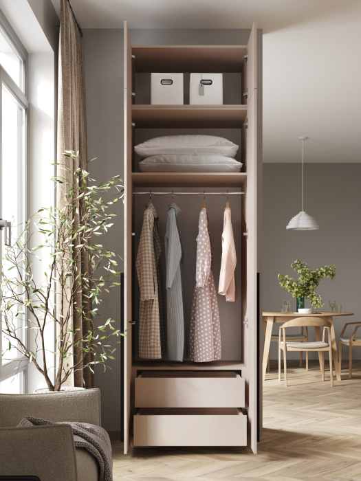 Шкафы распашные, Шкаф распашной с антресолью София 2600х800х520 мм