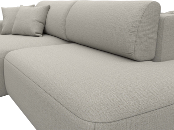 Диван угловой Лига-036 НПБ Модерн левый угол, рогожка Амур