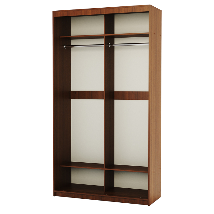 Шкафы-купе 2-х дверные, Шкаф-купе 2-х дверный Эконом платяной 100х60х200