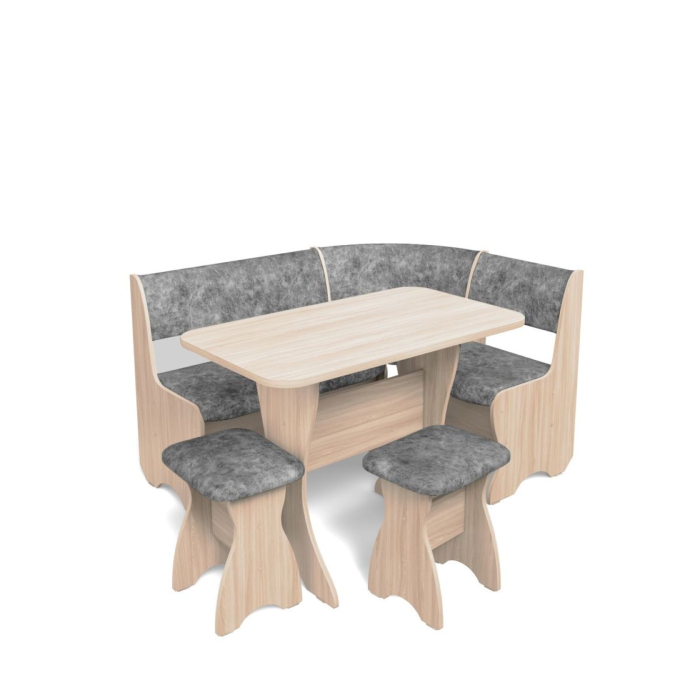 Кухонные уголки, Кухонный уголок Тюльпан Велюр №4