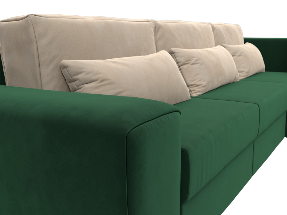 Диваны угловые в гостиную, Диван угловой Лига-008 Long правый, велюр