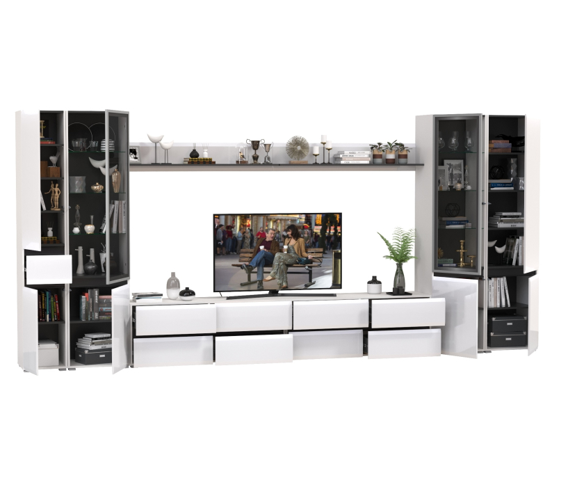 Стенки для гостиной, Мебель в гостиную корпусная Сидней комплектация № 112