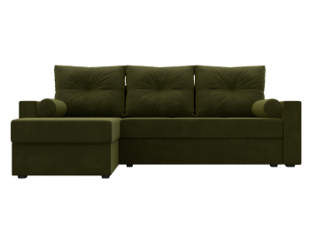 Диван угловой Верона Лайт левый угол, микровельвет
