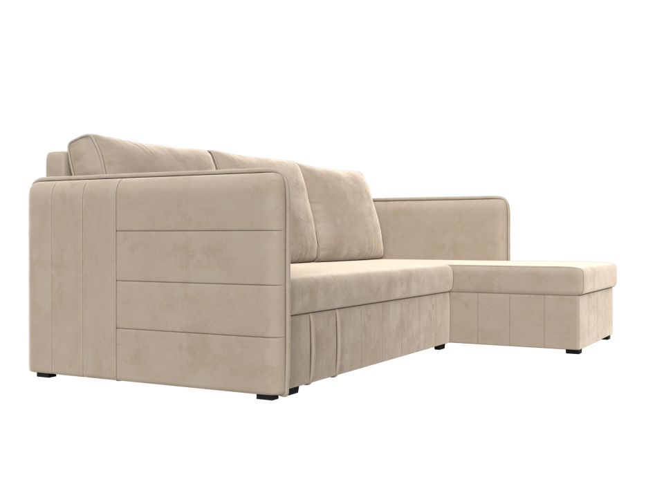 Диваны угловые в гостиную, Диван угловой Слим универсальный угол, велюр