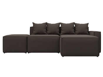 Диван угловой модульный Лига-063 угол правый, рогожка Амур