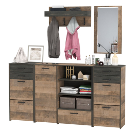 Набор мебели в прихожую с зеркалом и вешалкой Трувор № 167