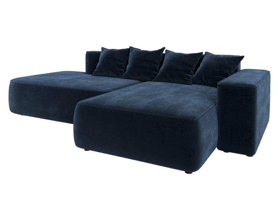 Диваны угловые в гостиную, Диван угловой Лига-065 угол правый, велюр TOWER