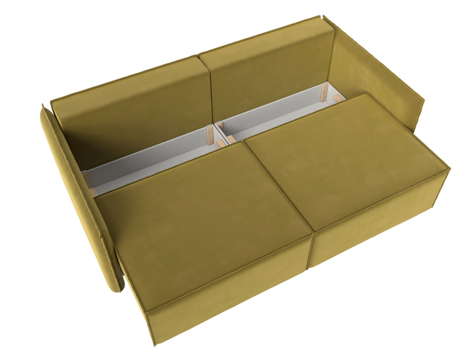 Диваны выкатные, Диван прямой Либерти, микровельвет