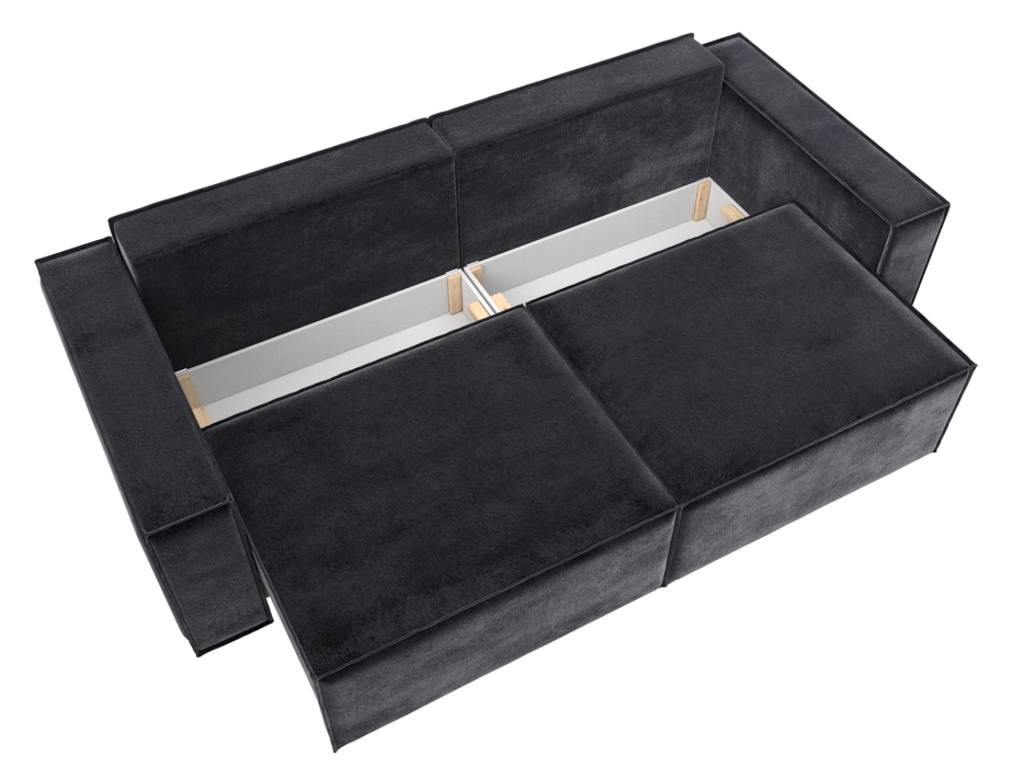 Диваны кровати со спальным местом, Диван прямой Куба, велюр TOWER