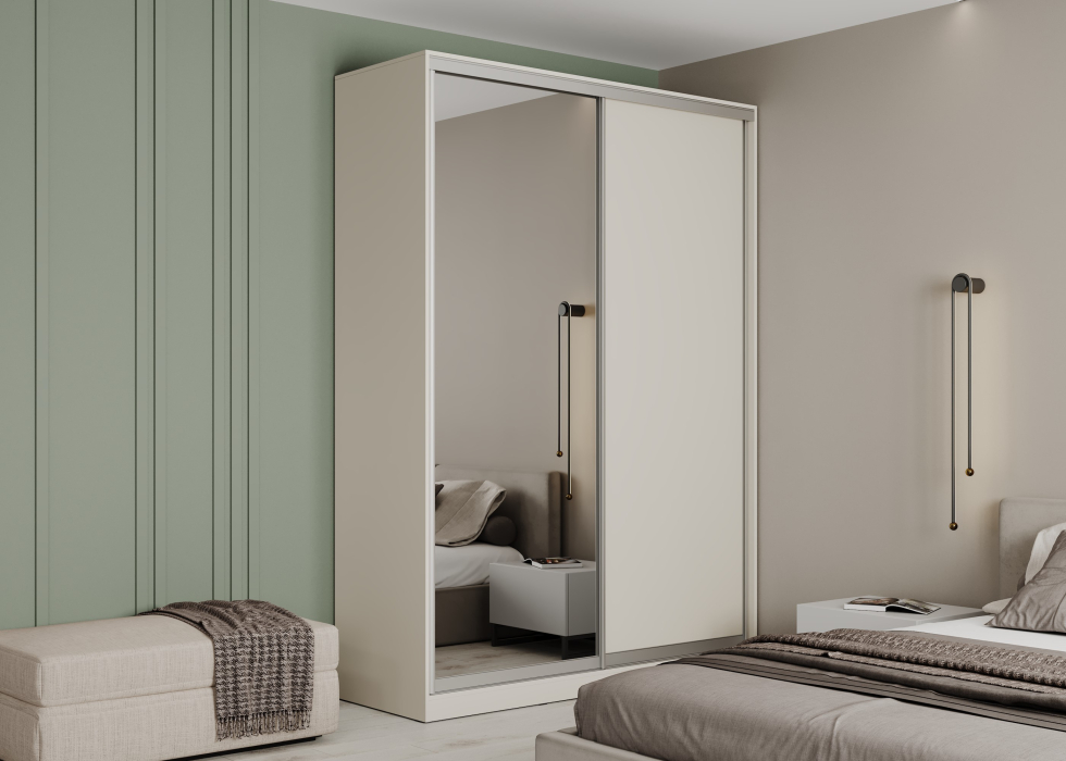 Шкафы-купе 2-х дверные, Шкаф-купе 2-дв  Роланд Р132  (в2360*ш1300*г590)