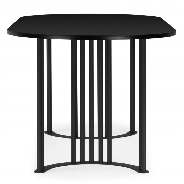 Обеденные столы, Стол Хьюго О 180 х 90 ( черные ноги)