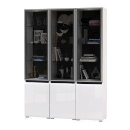 Горка в гостиную с с тремя стеклянными дверками Сидней 13.201