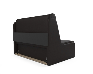 Диван прямой Аккордеон №2 120 см (Экокожа шоколад)