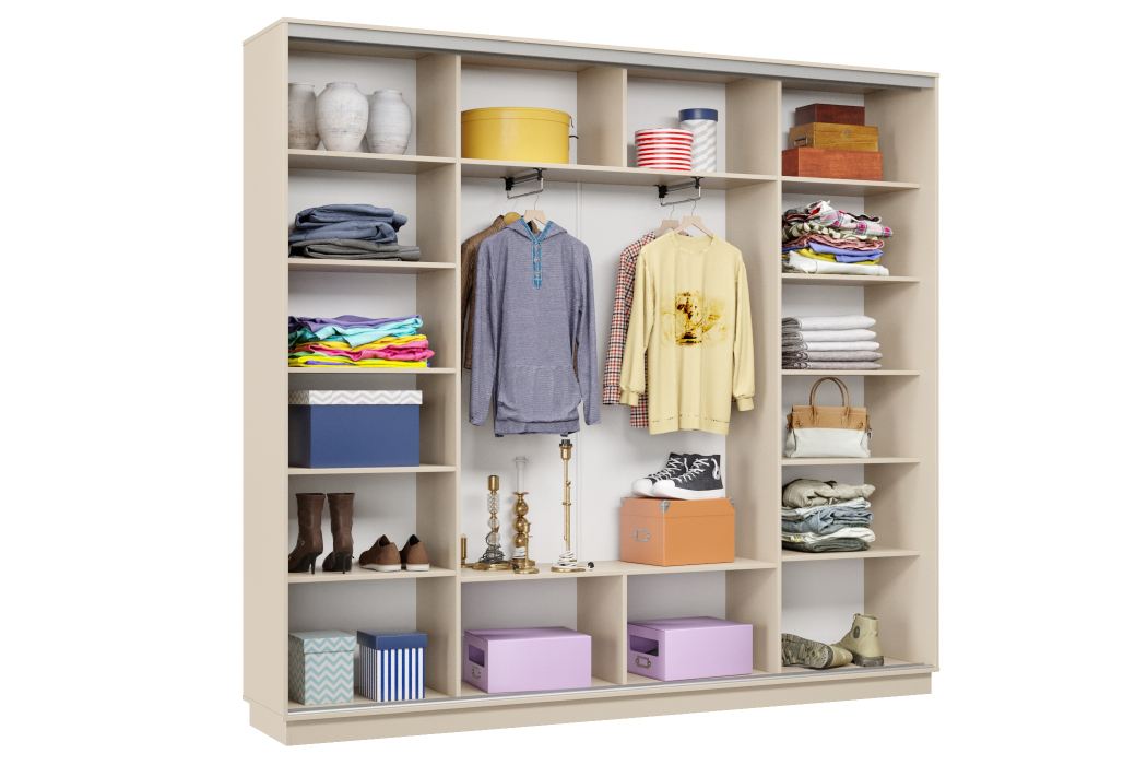 Шкафы-купе 3-х дверные, Шкаф-купе Премьер Лайт 57 (11;11;11) трехдверный