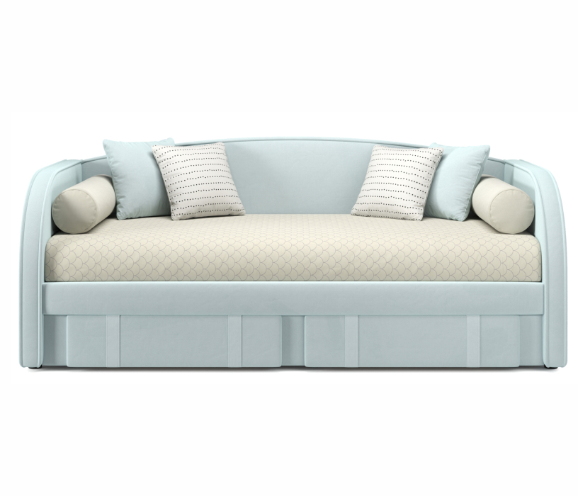 Кровати, Мягкая кровать Elda 900 с ортопедическим основанием и матрасом ГОСТ