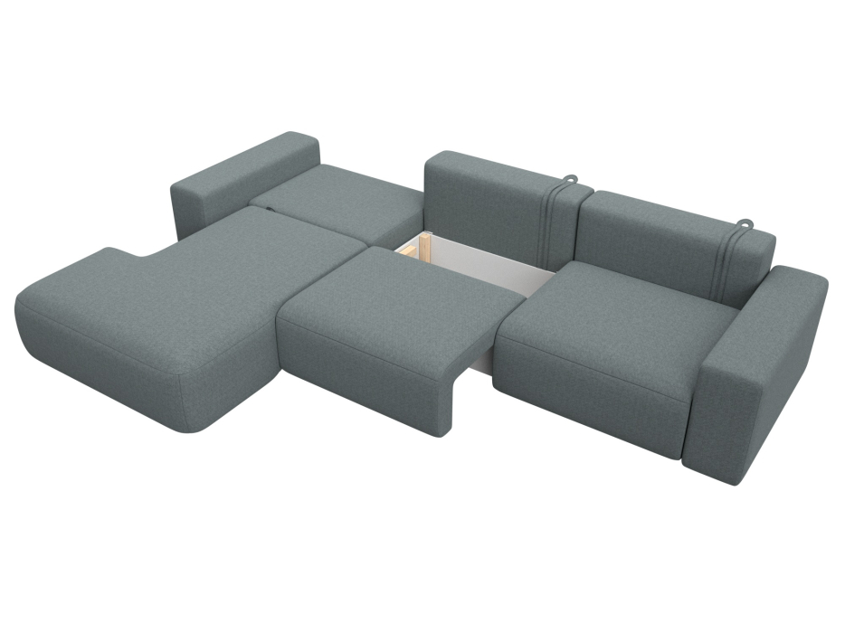 Диваны угловые в гостиную, Диван угловой Лига-036 НПБ Классик Лонг левый угол, рогожка Амур