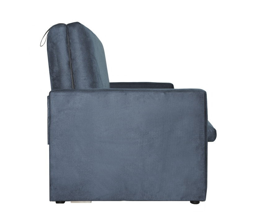 Диваны с ящиком для белья, Диван-кровать выкатной Идея 120 велюр