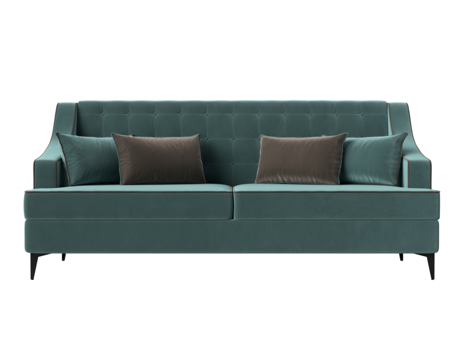 Дизайнерские диваны для гостиной, Прямой диван Марк, велюр