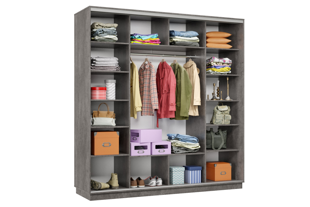 Шкафы-купе 3-х дверные, Шкаф-купе Премьер Лайт 36 (11;08;11) трехдверный