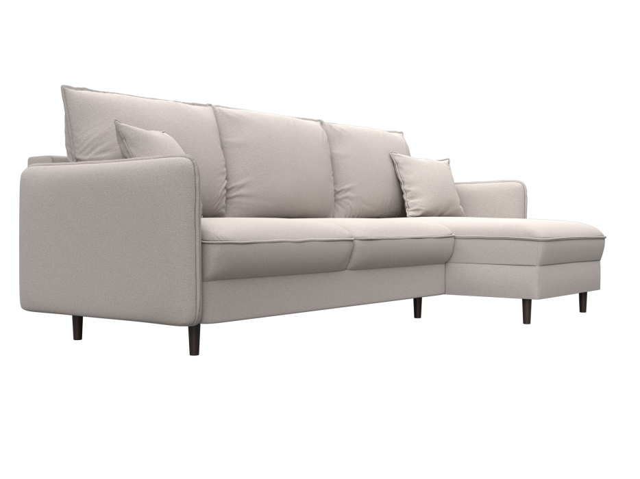 Диваны угловые в гостиную, Диван угловой Лига-064 НПБ угол универсальный, замша JOLY