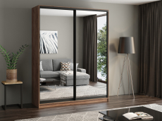 Шкафы-купе, Шкаф купе 2-х дверный АЙСБЕРГ ЛОФТ 180 /зеркало