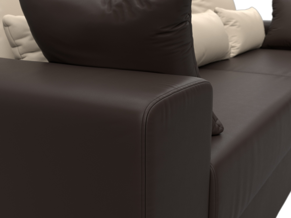 Диваны выкатные, Диван прямой Майами, экокожа