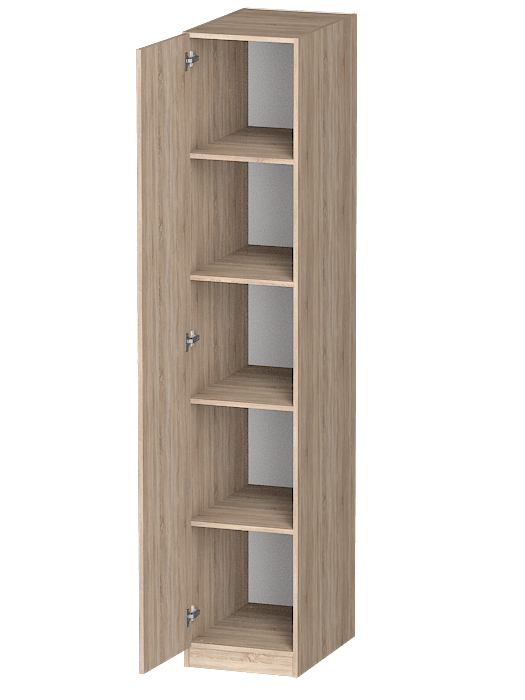 Для одежды, Распашной шкаф Лайф с полками 40*60*215 Дуб сонома