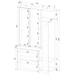 Прихожая Россо ПР-05