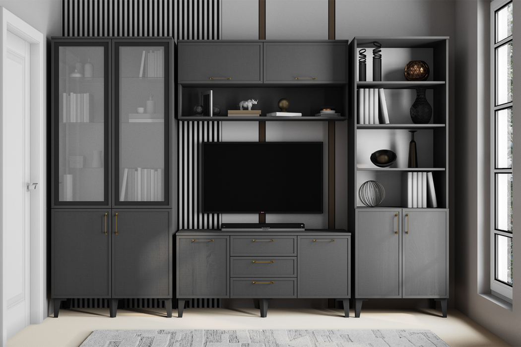 Стеклянные, Шкаф-витрина Толедо ТШ-3