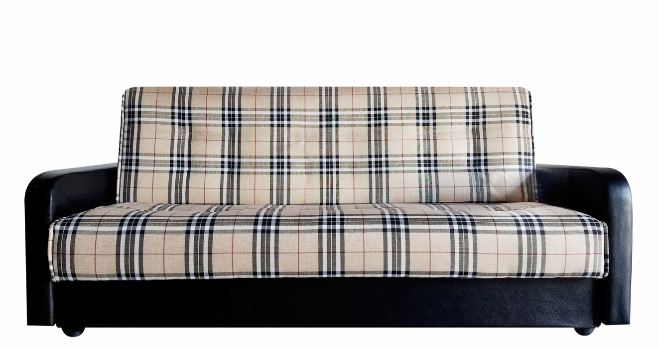 Диваны прямые, Диван-кровать книжка Кантри 120, рогожка/экокожа