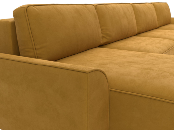 Диван п-образный Лига-048 НПБ лонг, велюр BRUT