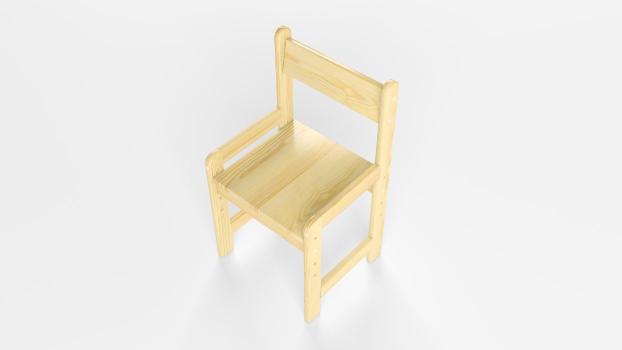 Детские стулья, Растущий «Стул» деревянный (не окрашен)