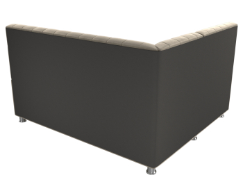 Кухонный угловой диван Мирта левый угол, микровельвет