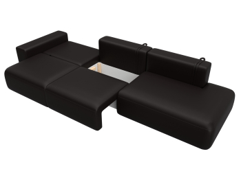 Диван прямой Лига-036 НПБ Модерн Лонг подлокотник слева, экокожа GRIFON