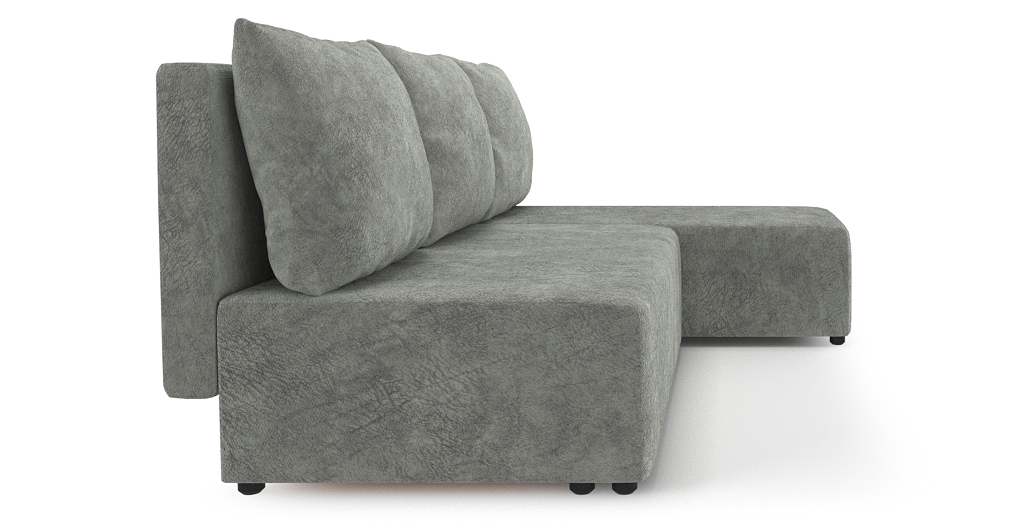 Диваны угловые в гостиную, Угловой диван Каир Lux, велюр, правый