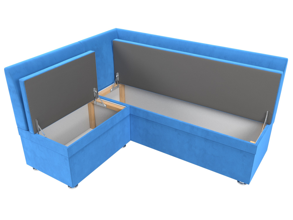 Диваны угловые кухонные, Диван кухонный угловой Уют левый угол, велюр