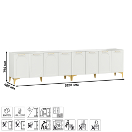 Две тумбы под ТВ Монтесито 16.67
