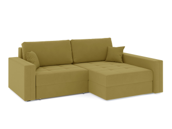 Диван-кровать угловой Брест 2 секции еврокнижка, велюр