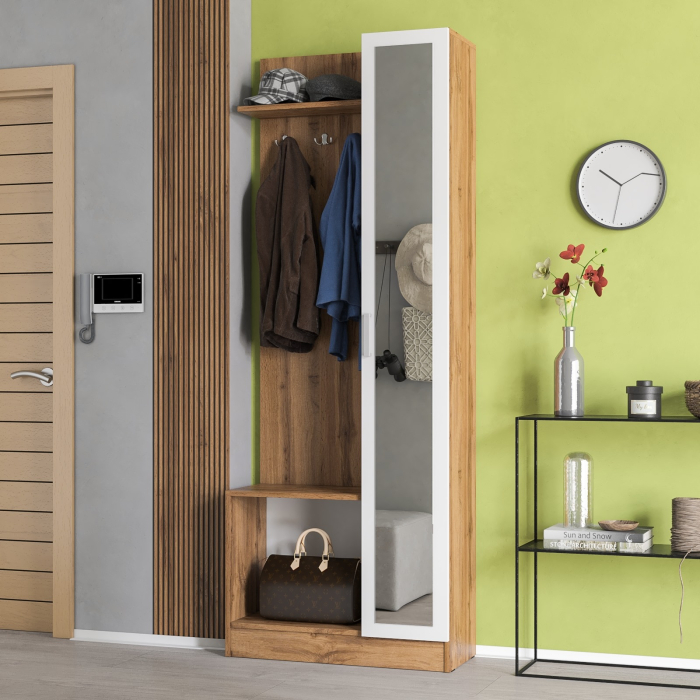 Прихожие, Прихожая с зеркалом в маленькую прихожую РВК Камелия-8