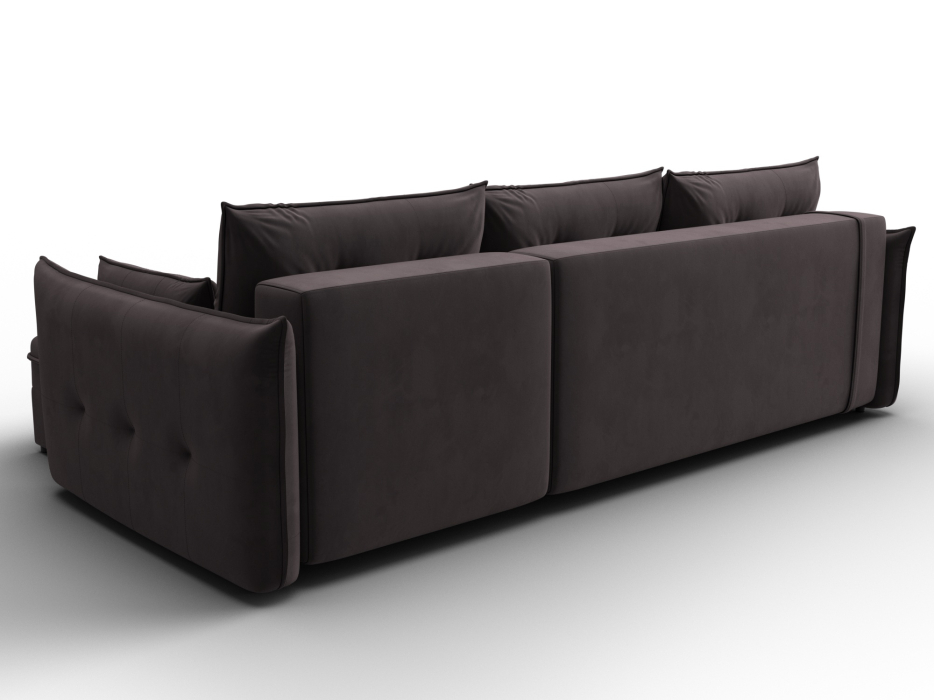 Диваны угловые в гостиную, Диван угловой Лига-100 НПБ угол универсальный, велюр SEVEN