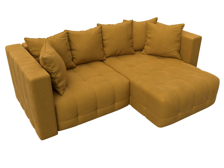 Диваны еврокнижки, Диван угловой Лига-052 НПБ угол универсальный, велюр BRUT